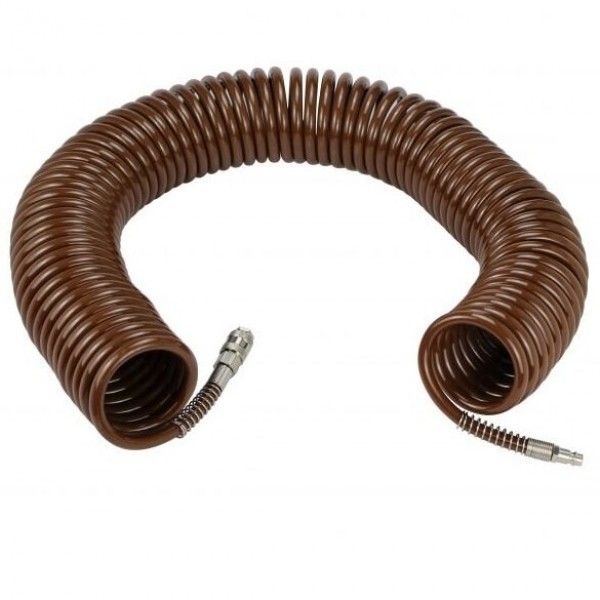 Pneumatinė spiralinė žarna su antgaliais Ø8x12mm 20m Pneumatinė spiralinė žarna su antgaliais Ø8x12mm 20m